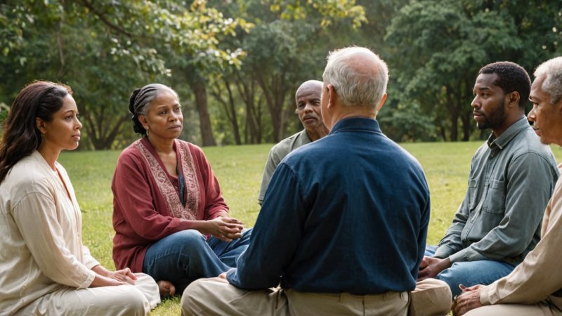 intergenerational support, spiritual guidance, community service, mental health, spirituality, community bonding, generational wisdom