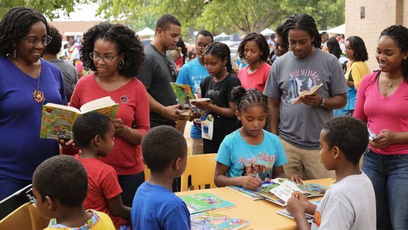 literacy, community challenges, reading contests, education, community service, promote literacy, engage community