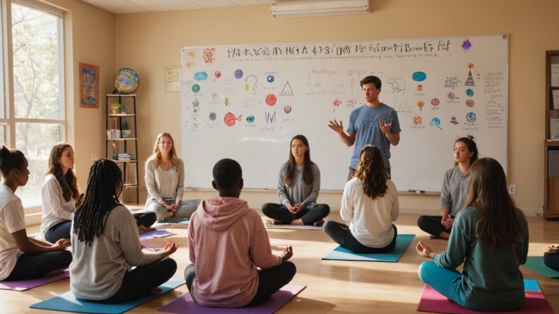 spiritual education, schools, emotional wellbeing, community service, mindfulness, holistic development, social responsibility
